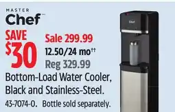 Canadian Tire Master Chef Bottom-Load Water Cooler, Black and Stainless-Steel offer
