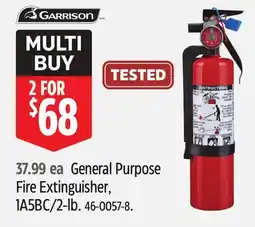 Canadian Tire Garrison Fire Extinguisher, 1A5BC/2-lb offer