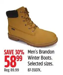 Canadian Tire Men's Brandon Winter Boots. Selected sizes offer