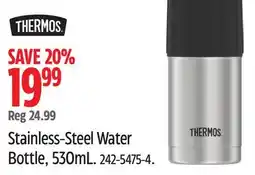 Canadian Tire Thermos Stainless-Steel Water Bottle, 530mL offer