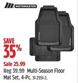 Canadian Tire Multi-Season Floor Mat Set offer