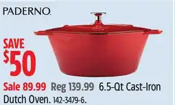Canadian Tire 6.5-Qt Cast-Iron Dutch Oven offer