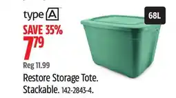 Canadian Tire type A Restore Storage Tote offer