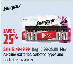 Canadian Tire Max Alkaline Batteries offer