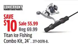 Canadian Tire Lunkerhunt Titan Ice Fishing Combo Kit, 24˝ offer