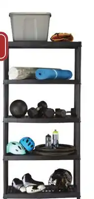 Canadian Tire 5-Shelf Resin Rack. 36 x 18 x 72˝ h offer