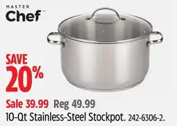 Canadian Tire Master Chef 10-Qt Stainless-Steel Stockpot offer
