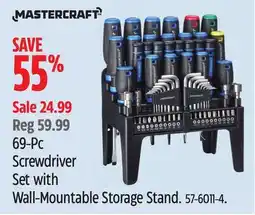 Canadian Tire Screwdriver Set with Wall-Mountable Storage Stand offer