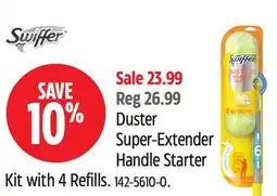 Canadian Tire Duster Super-Extender Handle Starter Kit with 4 Refills offer