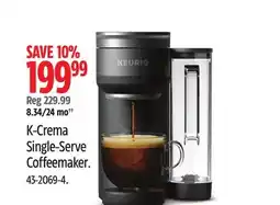 Canadian Tire K-Crema Single-Serve Coffeemaker offer