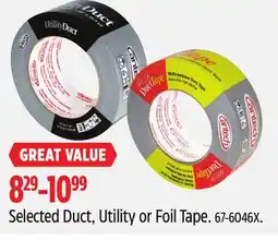 Canadian Tire Selected Duct offer