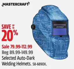 Canadian Tire Mastercraft Selected Auto-Dark Welding HelmetS offer