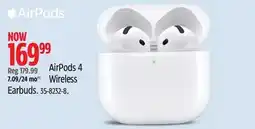Canadian Tire Apple AirPods 4 Wireless offer