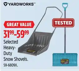 Canadian Tire Selected Heavy-Duty Snow Shovels offer