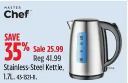 Canadian Tire MASTER CHEF Stainless-Steel Kettle offer