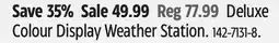 Canadian Tire LA CROSSE TECHNOLOGY Deluxe Colour Display Weather Station offer