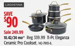 Canadian Tire Lagostina 11-Pc Eleganza Ceramic Pro Cookset offer