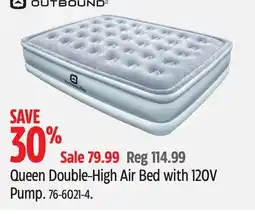 Canadian Tire Out bound Queen Double-High Air Bed with 120V Pump offer