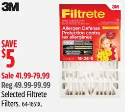 Canadian Tire Selected Filtrete Filters offer