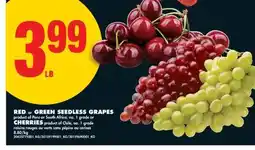No Frills RED or GREEN SEEDLESS GRAPES offer