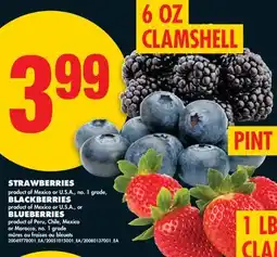 No Frills STRAWBERRIES, BLACKBERRIES, BLUEBERRIES offer