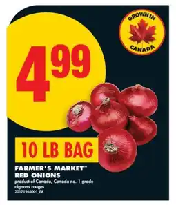 No Frills FARMER'S MARKET RED ONIONS, 10 LB BAG offer