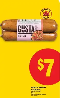 No Frills GUSTA VEGAN SAUSAGE offer