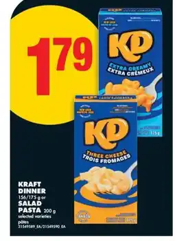 No Frills KRAFT DINNER, 156/175 G OR SALAD PASTA offer