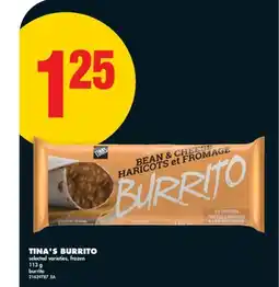 No Frills TINA'S BURRITO offer