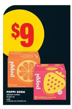 No Frills POPPI SODA offer
