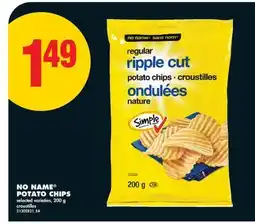 No Frills NO NAME POTATO CHIPS offer