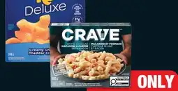 No Frills CRAVE DINNER ENTRÉES, 200-340 g or KRAFT DELUXE MAC & CHEESE, 340 g offer