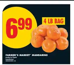 No Frills FARMER'S MARKET MANDARINS offer