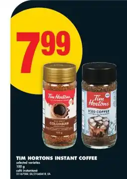 No Frills TIM HORTONS INSTANT COFFEE offer