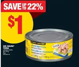 No Frills NO NAME TUNA, 85/170 G offer