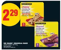 No Frills NO NAME GRANOLA BARS offer