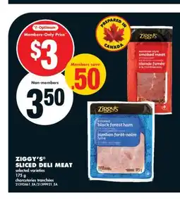 No Frills ZIGGY'S SLICED DELI MEAT offer
