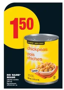 No Frills NO NAME BEANS offer