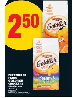 No Frills PEPPERIDGE FARM GOLDFISH CRACKERS offer