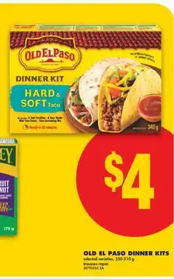 No Frills OLD EL PASO DINNER KITS offer