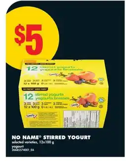 No Frills NO NAME STIRRED YOGURT offer