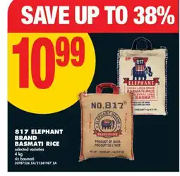 No Frills ELEPHANT BRAND BASMATI RICE offer