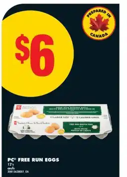 No Frills PC FREE RUN EGGS, 12' s offer