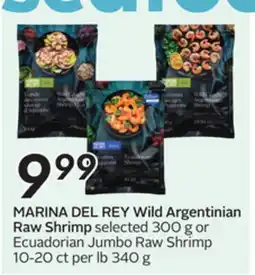 Sobeys MARINA DEL REY Wild Argentinian Raw Shrimp offer