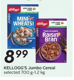Sobeys KELLOGG'S Jumbo Cereal offer