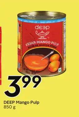 Sobeys DEEP Mango Pulp offer
