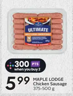 Sobeys MAPLE LODGE Chicken Sausage offer