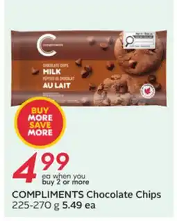 Sobeys COMPLIMENTS Chocolate Chips offer