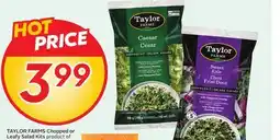 Sobeys TAYLOR FARMS Chopped or Leafy Salad Kits offer