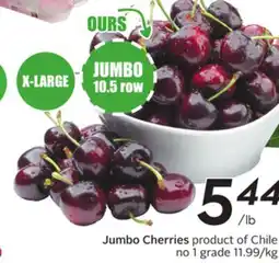 Sobeys Jumbo Cherries offer